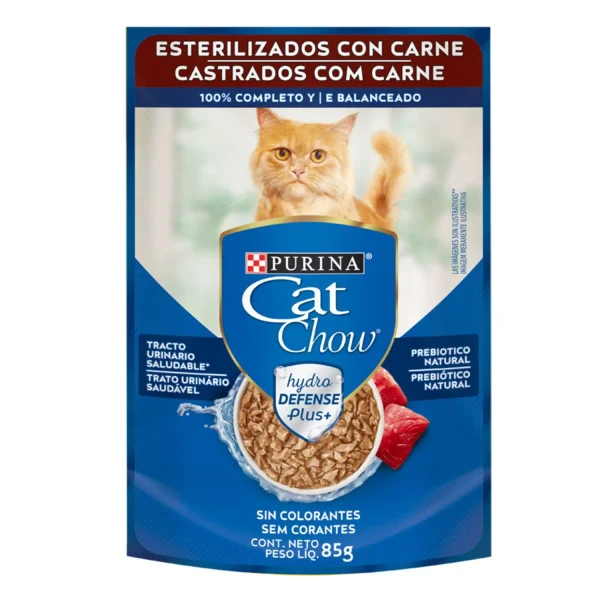 Cat Chow Esterilizados Carne 85 Grs